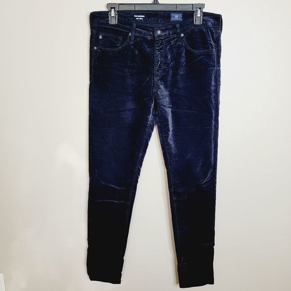 Ag Adriano Goldschmied Denim - Adriano Goldschmeid Black Velvet Super Skinny Legging 30